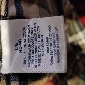 Mens Flannel Sz L (B&G)